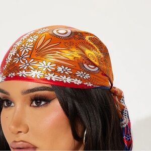 Fashion Nova / Forget Me Not Head Wrap / Blue/combo